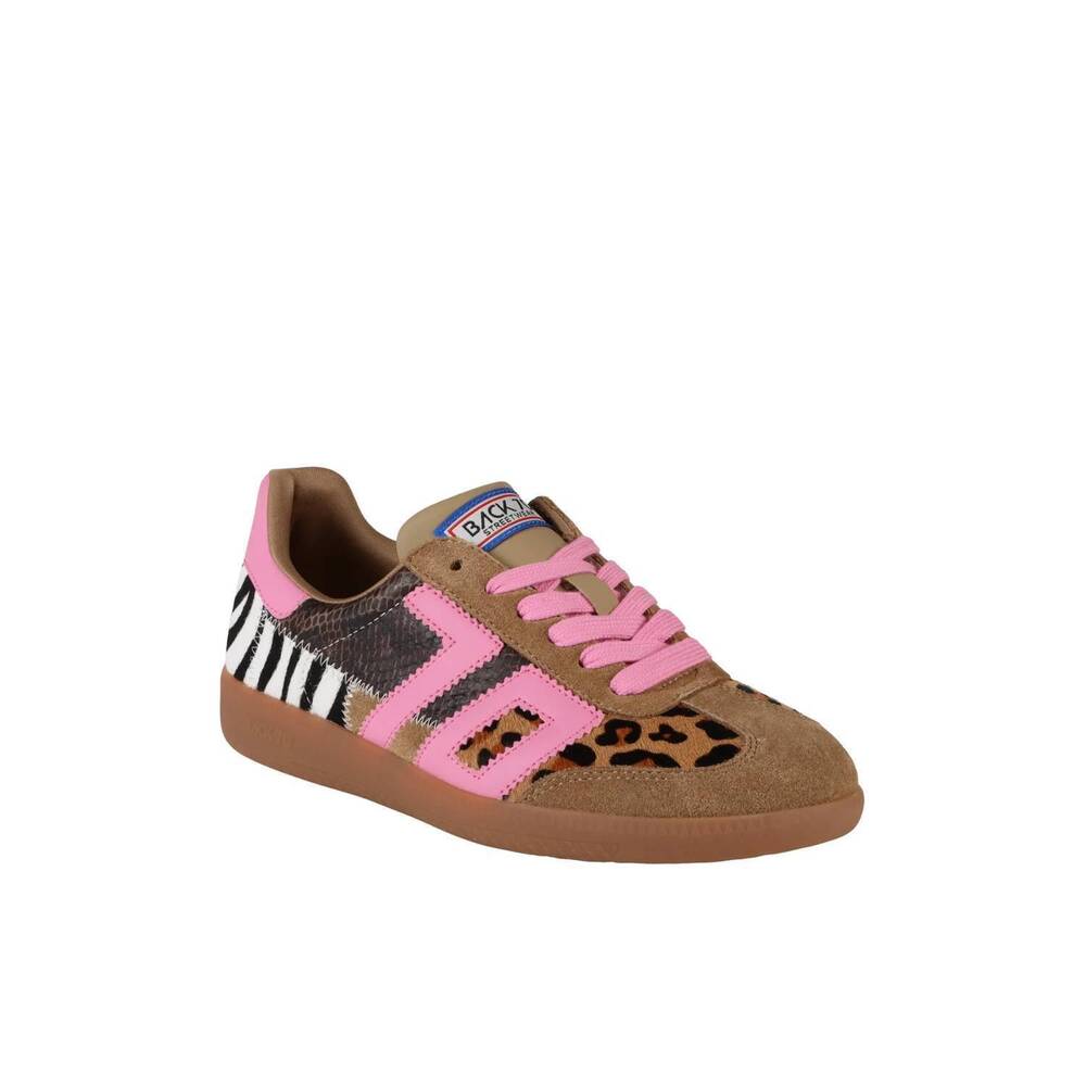 NEW BACK 70 women's squid sneaker in leopard zebra fuxia